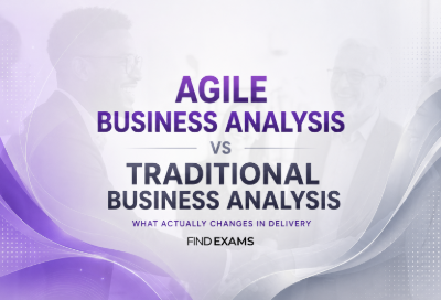 Agile and traditional business analysis teams comparing backlog-driven and document-driven delivery workflows