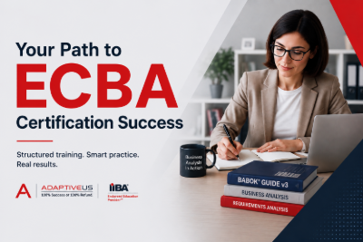 Effective ECBA Exam Preparation: Leveraging Adaptive US Training and Practice Questions editorial illustration