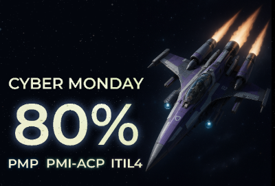 Cyber Monday 2025 sale on PMP, PMI-ACP, and ITIL 4 exam simulators with 80% discount on FindExams practice question packages