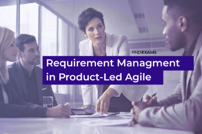 Agile team discussing requirement discovery in a product-led development environment using data-driven decision making