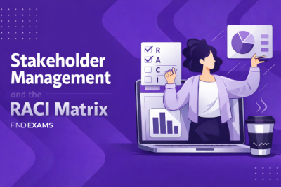 Illustration of stakeholder management using the RACI matrix for project and product managers, highlighting responsible and accountable roles