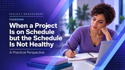 When a Project Is on Schedule but the Schedule Is Not Healthy editorial illustration